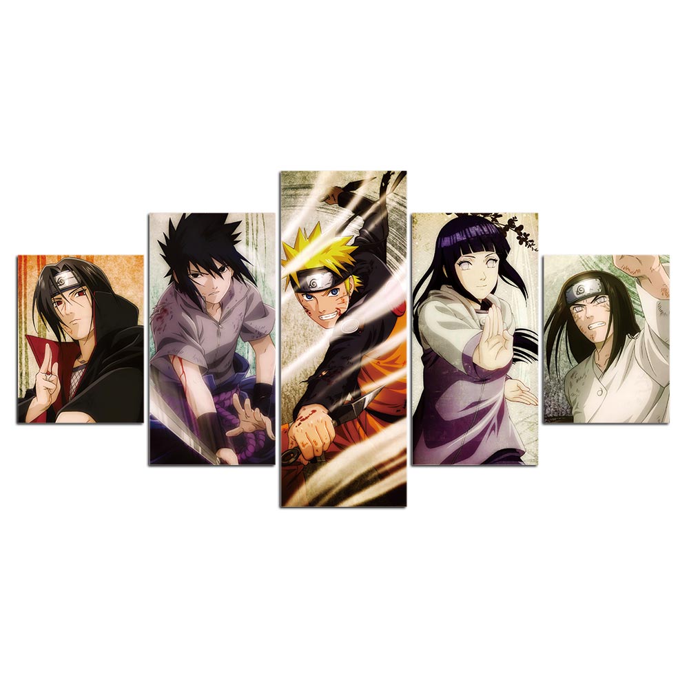 Tableau Naruto, Itachi, Sasuke, Kakashi, Gaara