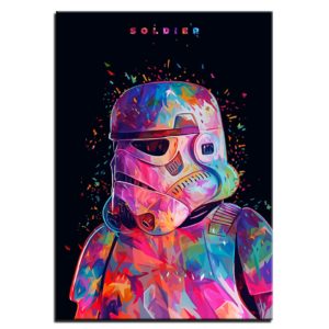 Tableau soldat Storm-trooper pop Tableau Star Wars Tableau Geek
