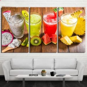 Tableau 4 smoothies fruits