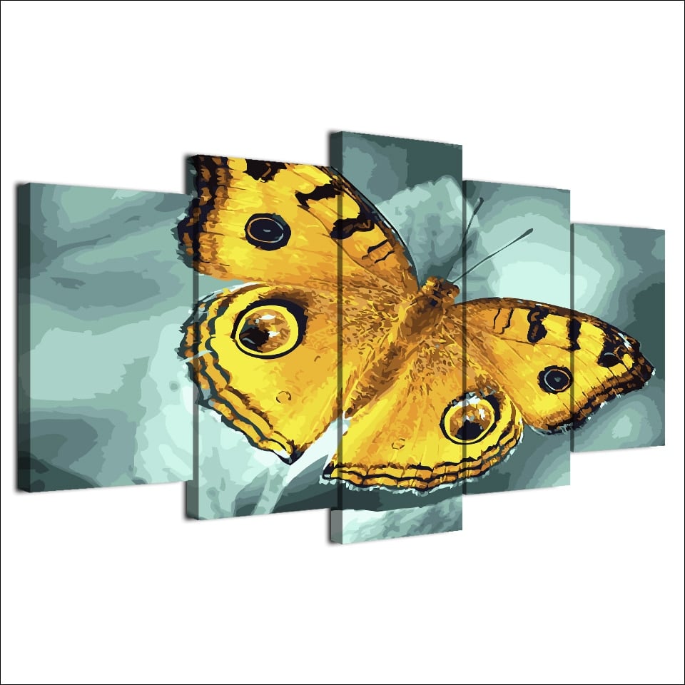Tableau papillon jaune