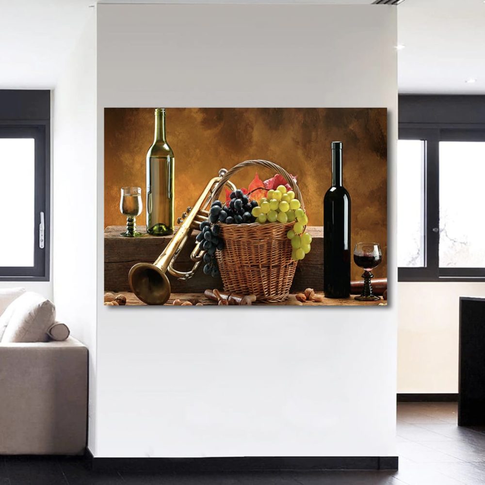 Tableau vin et trompette