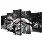 Tableau Harley Davidson noir et blanc