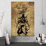 Tableau Tigre et samouraï Tableau Japonais Tableau Monde