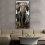 Tableau Famille d’éléphants Tableau Animaux Tableau Éléphant