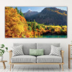 Tableau Paysage de forêt d’automne Tableau Nature Tableau Paysage