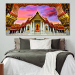Tableau Temple de marbre de Thaïlande Tableau Monde Tableau Thaïlandais