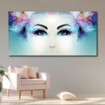 Tableau Regard de fée Tableau Abstrait Tableau Femme Tableaux originaux