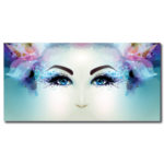 Tableau Regard de fée Tableau Abstrait Tableau Femme Tableaux originaux