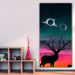 Tableau Cactus violet à côté d’une fleur Tableau Fleur Tableau Nature