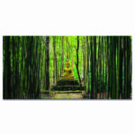 Tableau statue Bouddha dans la forêt Tableau Bouddha Tableau Zen