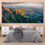 Tableau Montagne au coucher du soleil Tableau Montagne Tableau Nature