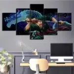 Roronoa Zoro Japanse anime poster 5 stuks schilderij op canvas modern home decor muurschilderij