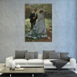 Schilderij Monet Bazille als Camille