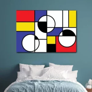 Schilderij in Mondriaan stijl